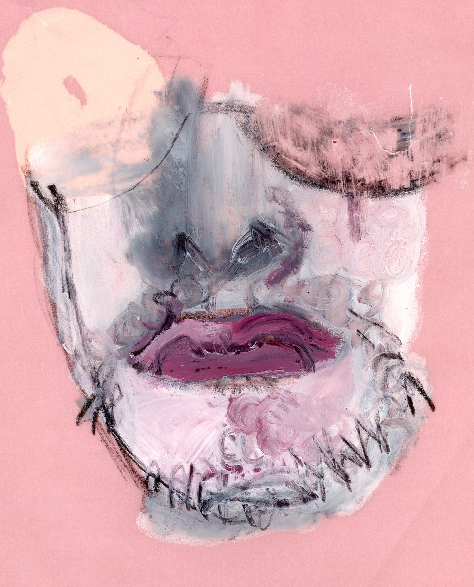 Roberto Cuoghi - Il Coccodeista (self-portrait with Pechan prisms)