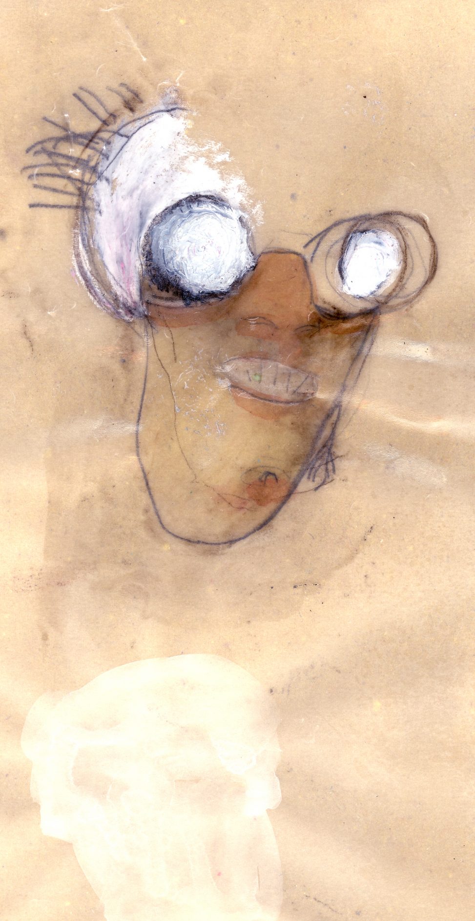 Roberto Cuoghi - Il Coccodeista (self-portrait with Pechan prisms)