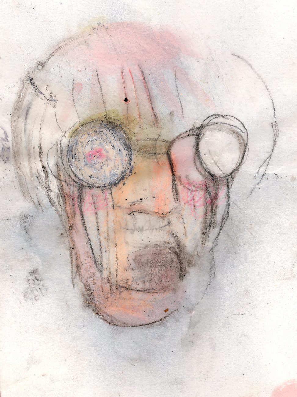 Roberto Cuoghi - Il Coccodeista (self-portrait with Pechan prisms)
