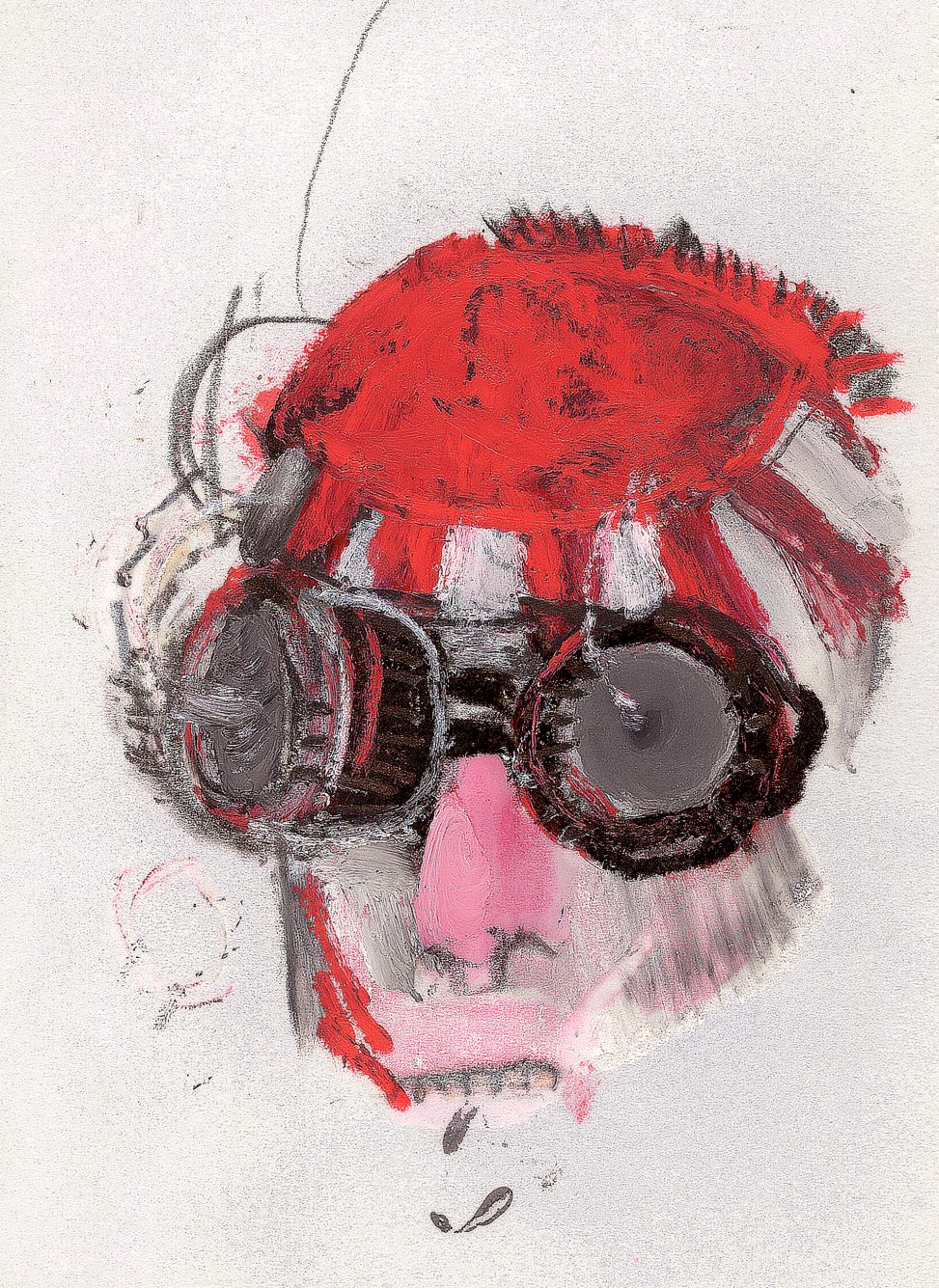 Roberto Cuoghi - Il Coccodeista (self-portrait with Pechan prisms)