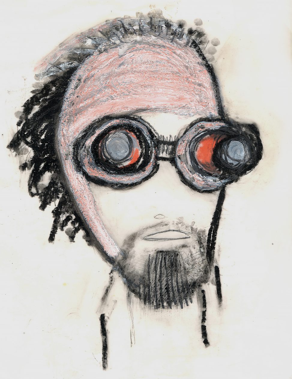 Roberto Cuoghi - Il Coccodeista (self-portrait with Pechan prisms)
